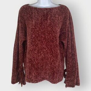 Sundance Samantha Chenille Sweater | S | Dark Rose | Lush Luxe Soft Cozy